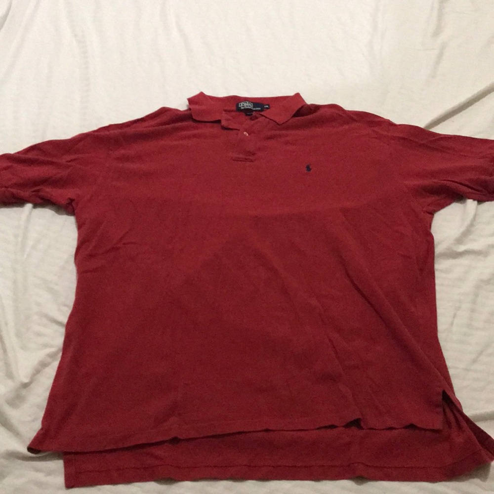 Polo XXL red men's shirt